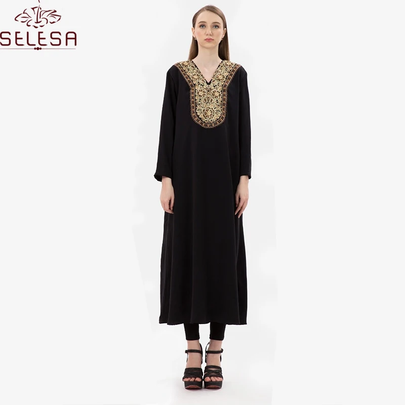 Женское мусульманское платье Baju Kurung мусульманская одежда женская Абая Мусульманская африканская кафтан с