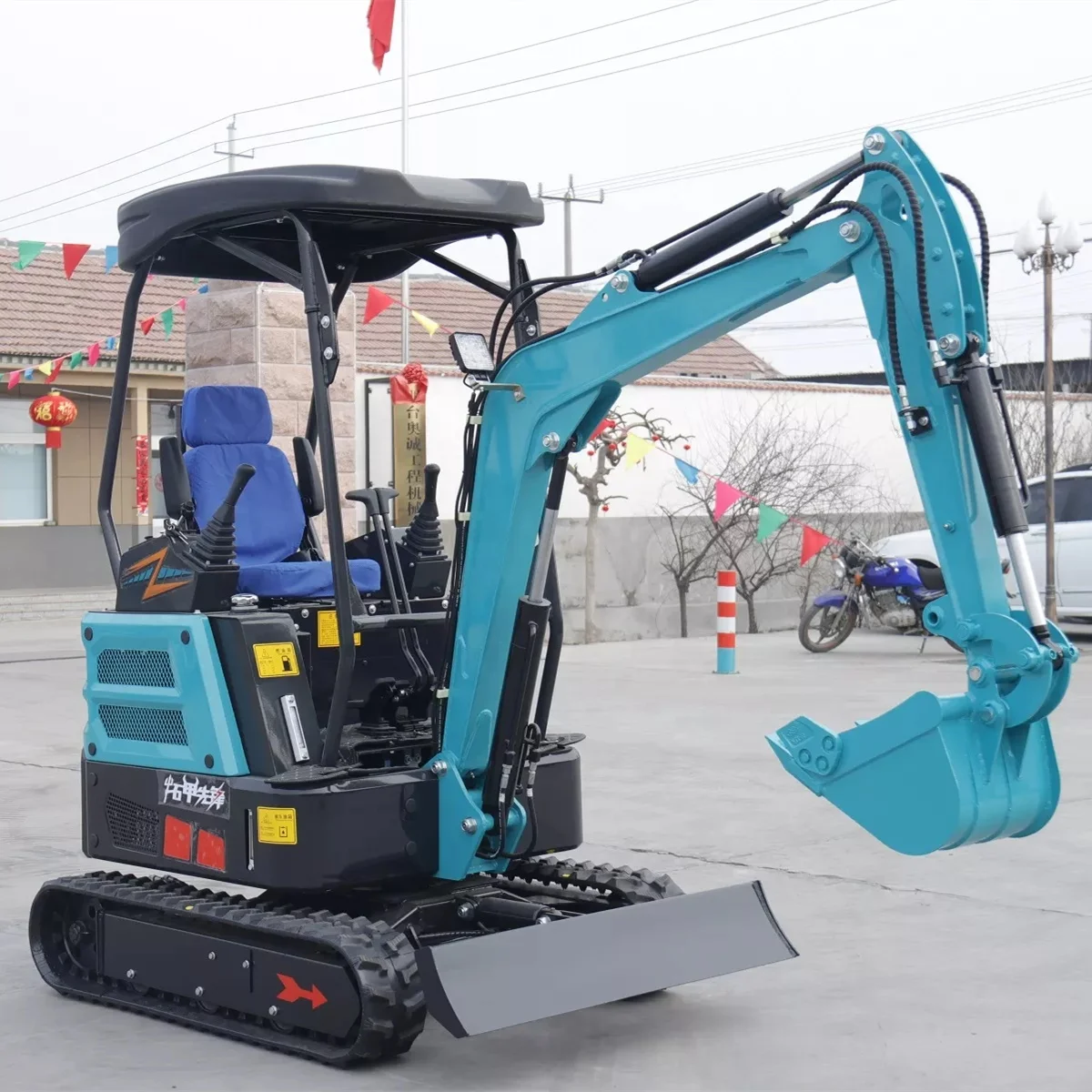 Hot-selling Chinese minibagger 1.7t 1.8t excavator hydraulic crawler earth moving machine