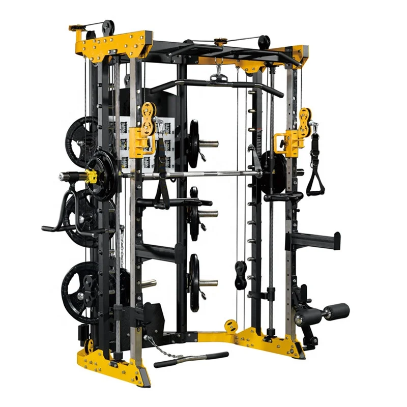  2021 г. оптовая продажа производство Homegym коммерческий многофункциональный тренажер тренажерный зал стойка для приседаний клетка мультитренажерный Смит машина домашнего