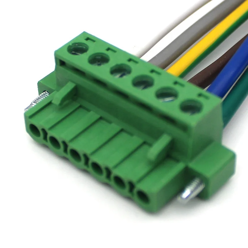  2-6PIN 5 08 мм Шаг подключаемый клеммный блок мужской и женский медный контактный тип DG2EDGK-5.08MM 2EDGR-5.08 штырь под прямым