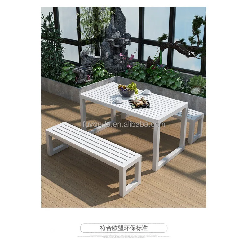 Outdoor Benches Seating Bench Wooden Modern Outdoor Furniture factory Park Wood Plastic Patio Bench