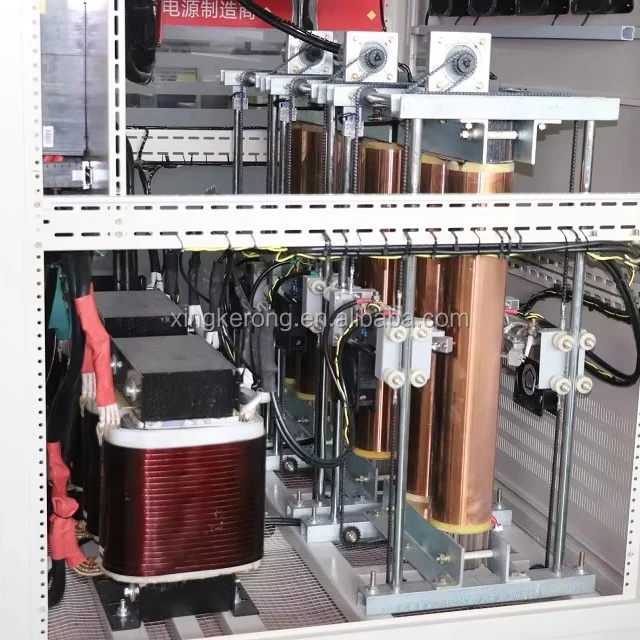 Customized   3KVA~800KVA 3 Phase Servo Motor Industrial Voltage Regulator Servo Voltage Stabilizer