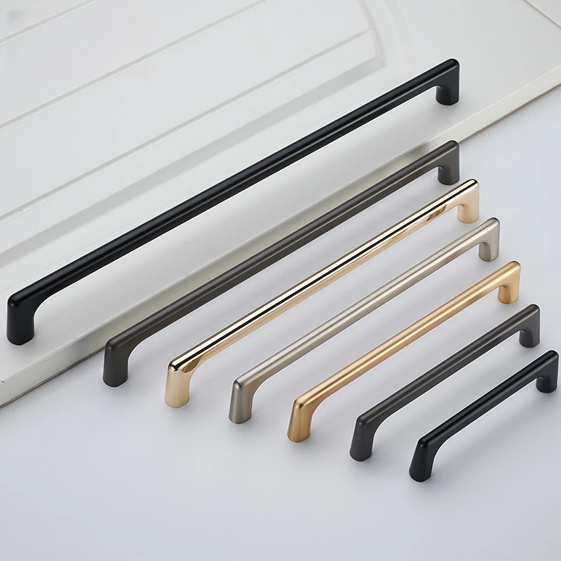 High End Quality Zinc or Aluminum For Kitchen Furniture Cabinet Handles Nickle Metal Furniture Cabinet Wardrobe Drawer Handle