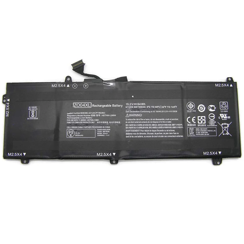 Wholesale internal laptop battery ZO04XL For HP ZBook Studio G3 808396-421 808450-001 HSTNN-CS8C notebook battery genuine 4cell