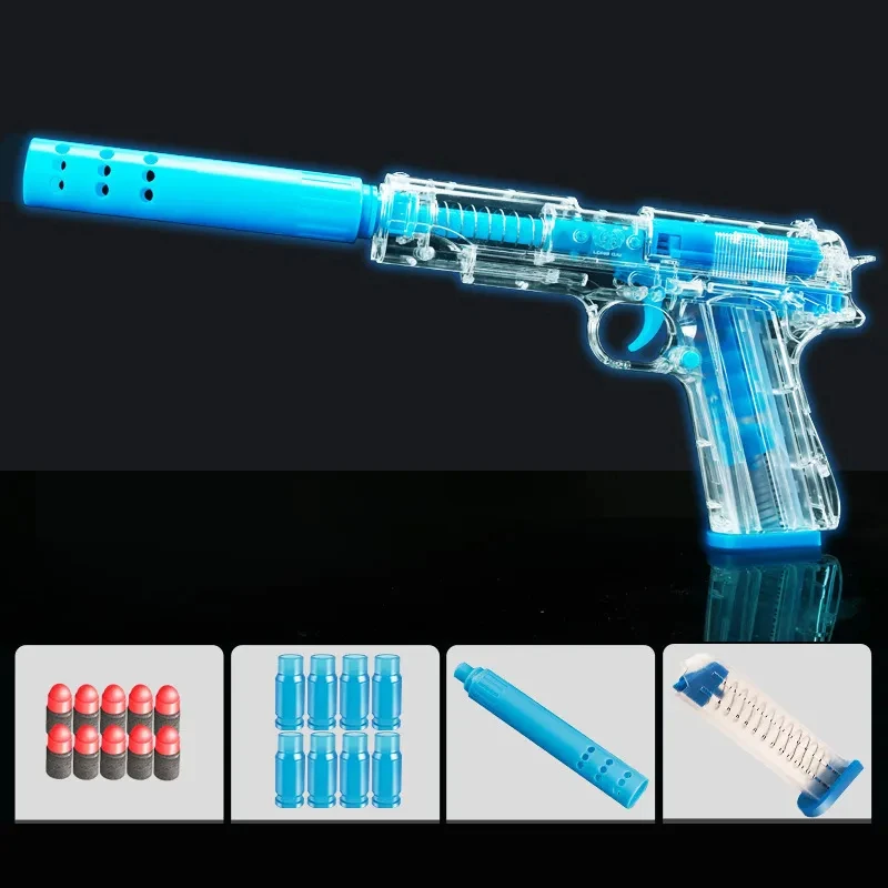 Toy Gun 1911 Shell Ejecting Soft Bullet Toy Gun For Adults Kids Foam Darts Blasters Small Pistol Outdoor Play Toys