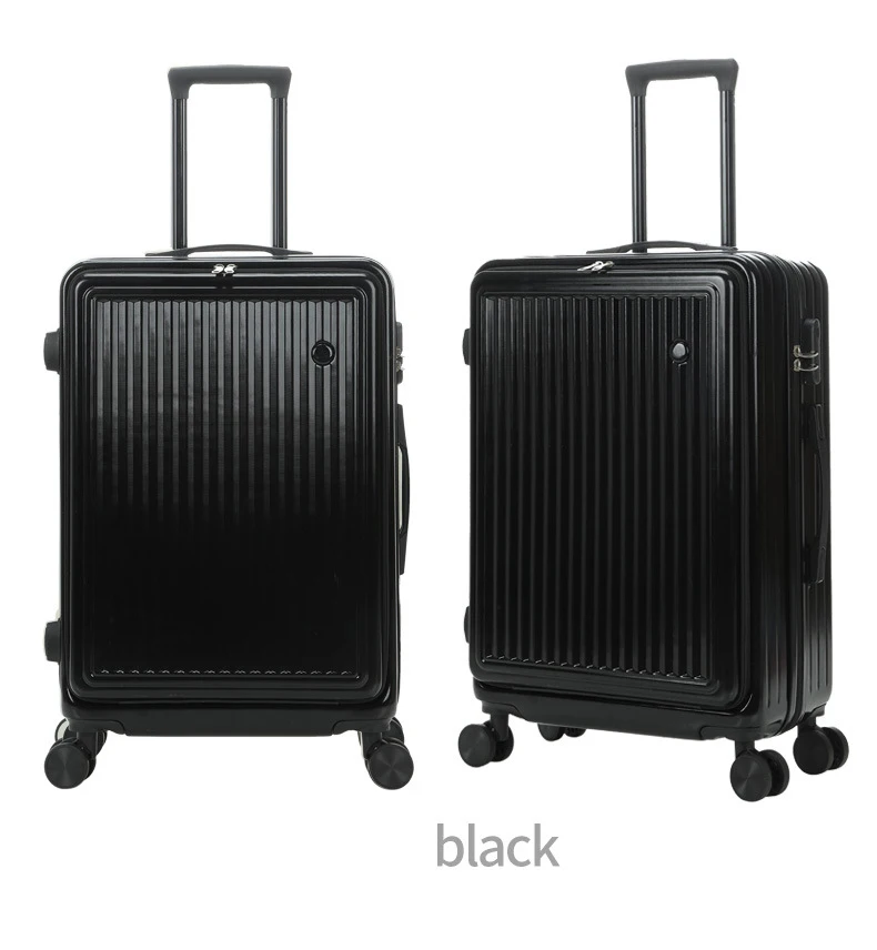 YX16723 Hot Sale Luggage Sets 2 Piece Multi-functional ABS Maletas New Front Opening Trolley Case PC Hard Case Suitcases