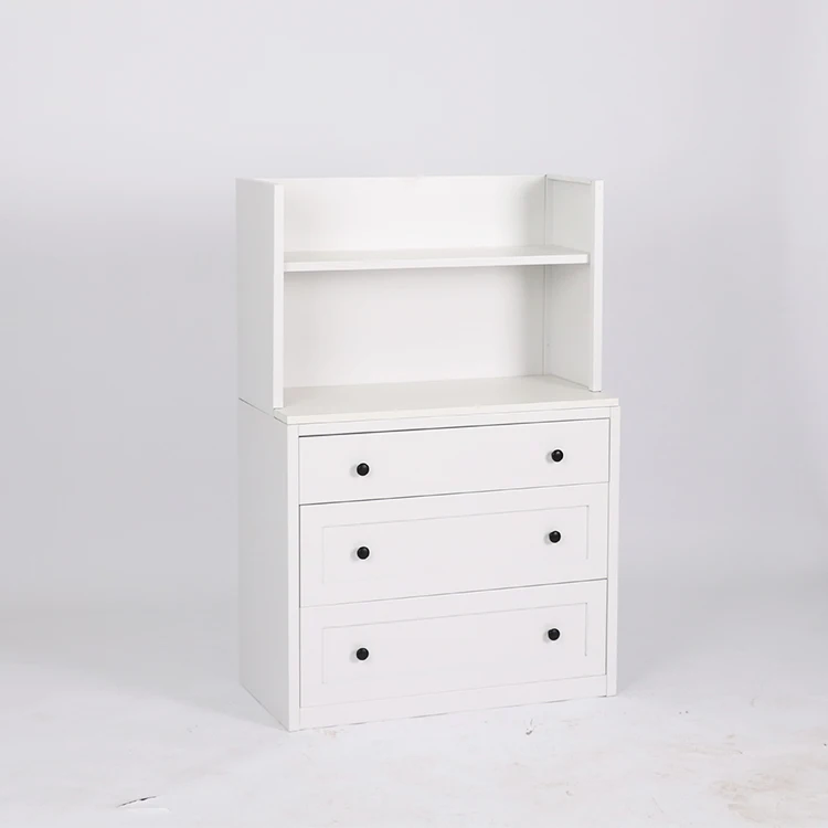 Nordic Furniture Living room Bedroom Wooden Top Metal Side Storage Cabinet High Gloss Chest Of Drawers Cupboard