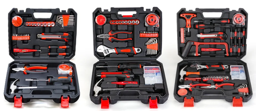 High Quality 43-Piece Combination Hand Tool Kit Electricians Carpenters Cutter Bits Soft Case OEM ODM Customizable Support