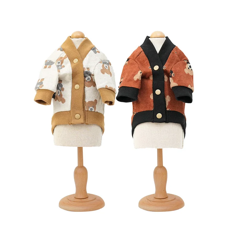 Autumn and winter new wind pet clothes dog clothes dog sweater teddy beautiful clothes