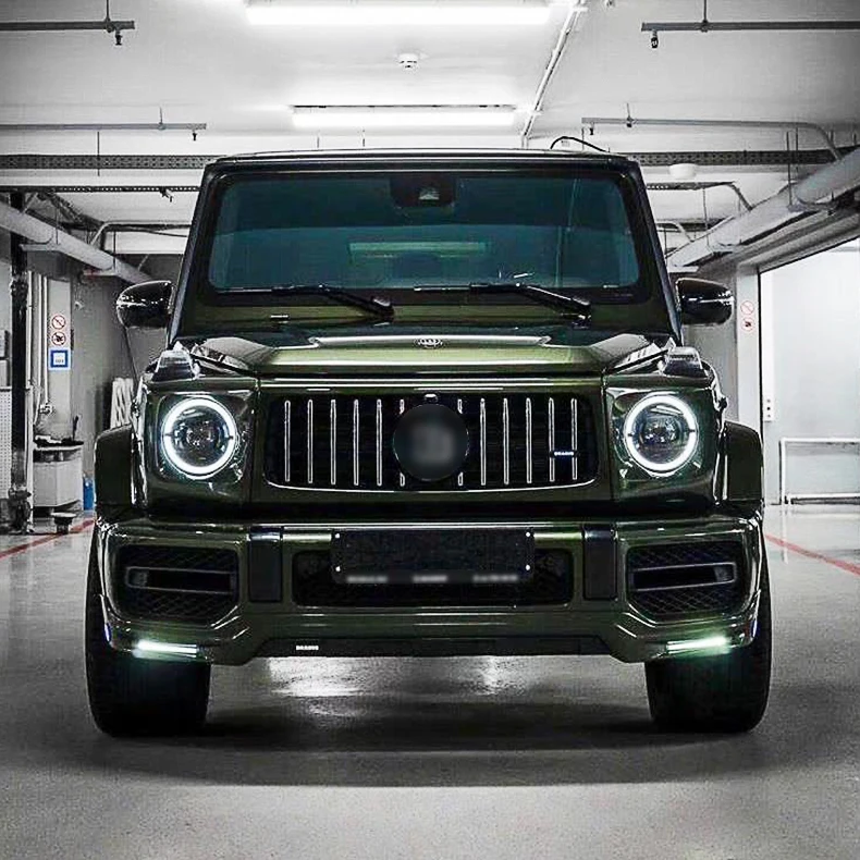B style front lip with lights front bumper lip for G-class w464 w463A G63 2019y-