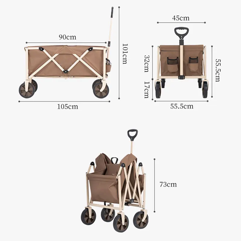 
 Low price guaranteed quality hot sale in 2021double cross flat folding cart  