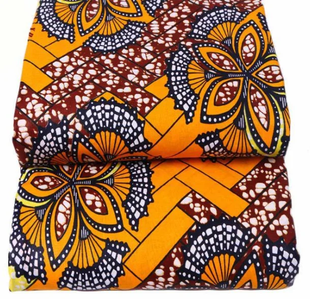 Custom Glitter African Wax Printed Fabrics, High Quality 100%Polyester Super Fabric Hollandais/