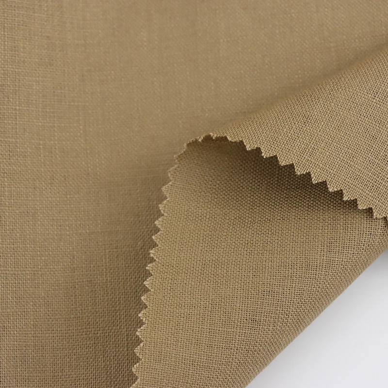 In stock french100 linen fabric for clothes flax crinkle linen suit fabric organic washed pure 100% linen fabric