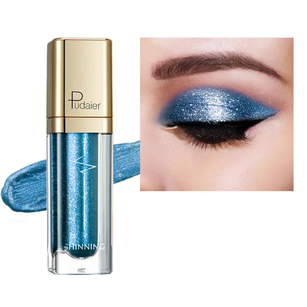 Private Label Waterproof Liquid Eyeshadow Single Makeup lasting high pigment Eye Shadow Custom Shimmer Glitter Eyeshadow
