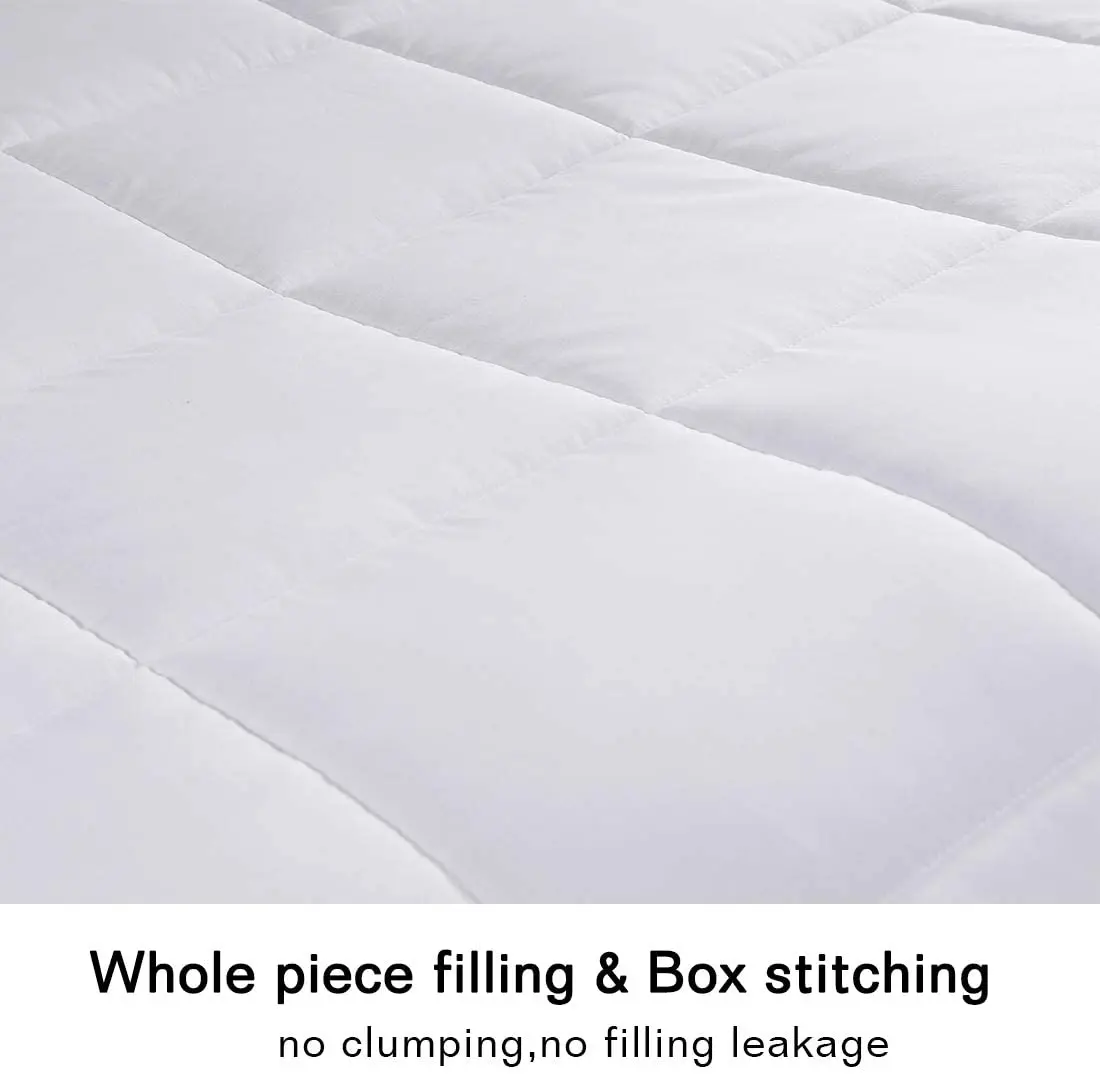 Hot Sale All-Season White Cotton Comforter Set Fluffy Luxury Goose down Filled Duvet Cover Flat Bed Sheet Four Seasons Bedding