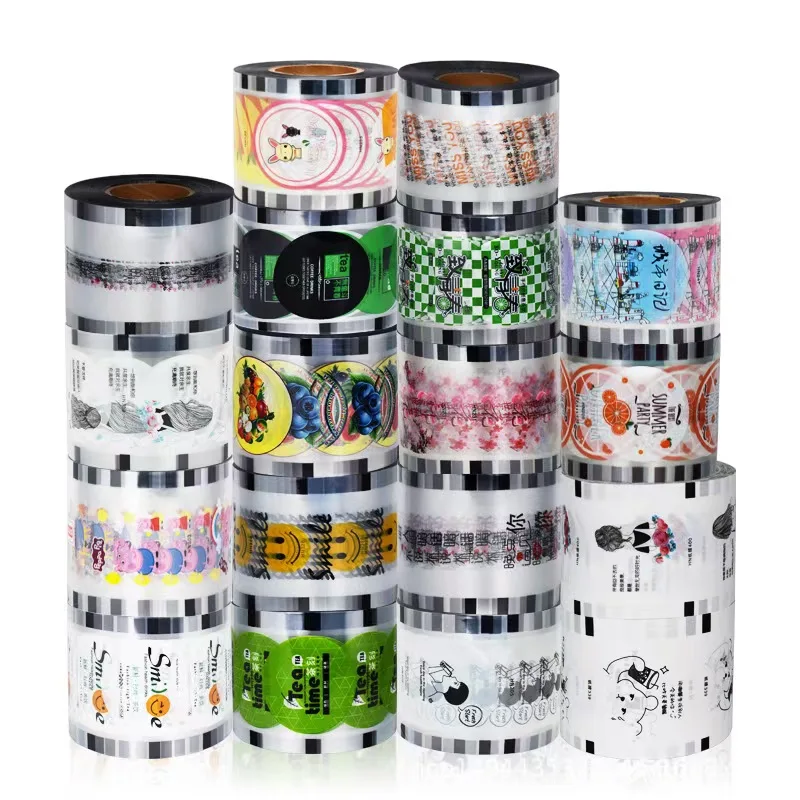 Customized Tea Cup Sealer Film Roll Cup Sealing Film for PP Plastic and Paper Cups