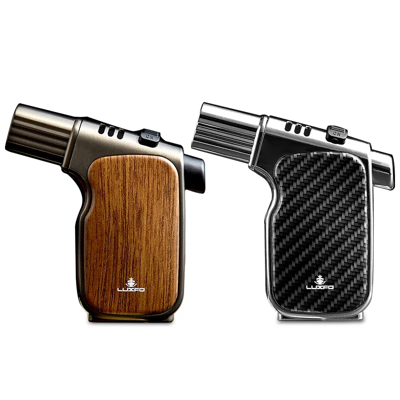 Stylish Windproof Jet BBQ Torch Lighter Gas Refillable for Cigars in Kitchen Culinary Elegant Humidor Product