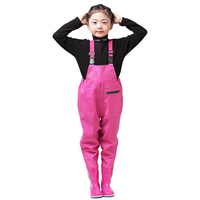 Hot Selling Pvc waterproof fishing chest waders for kids of Fishing Waders likeaqua butyl rubber suit short