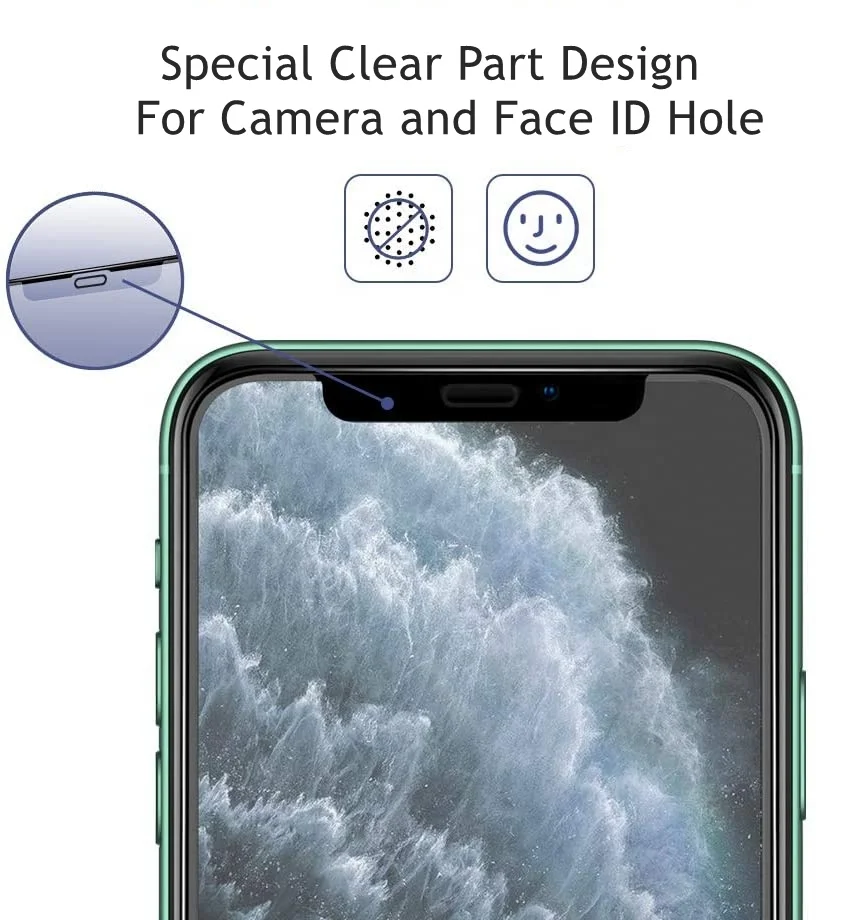 Factory OEM/ODM Matte Anti Glare full cover Tempered glass cell phone screen protector protective film for iPhone X/11 Pro Max