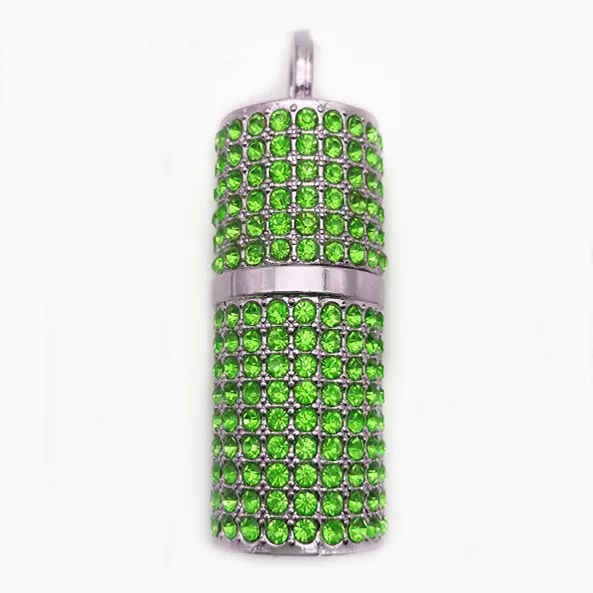 Bulk crystal 2gb lipstick usb flash drives on sale cheap metal perfume bottle usb memory storage