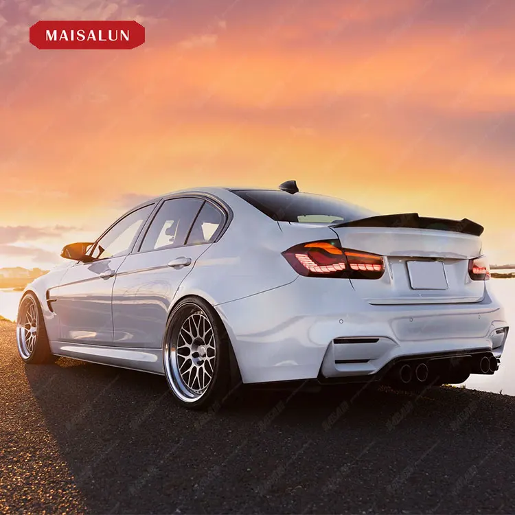 PSM Style Rear tail wing For BMW 4 Series F32 F33 F36 M4 2014-2020 carbon fiber Rear car bumper spoiler