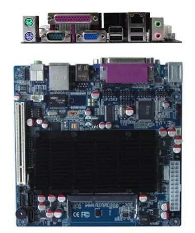 Горячая ядерным процессором Intel ATOM D425 промышленного мини-itx материнская плата