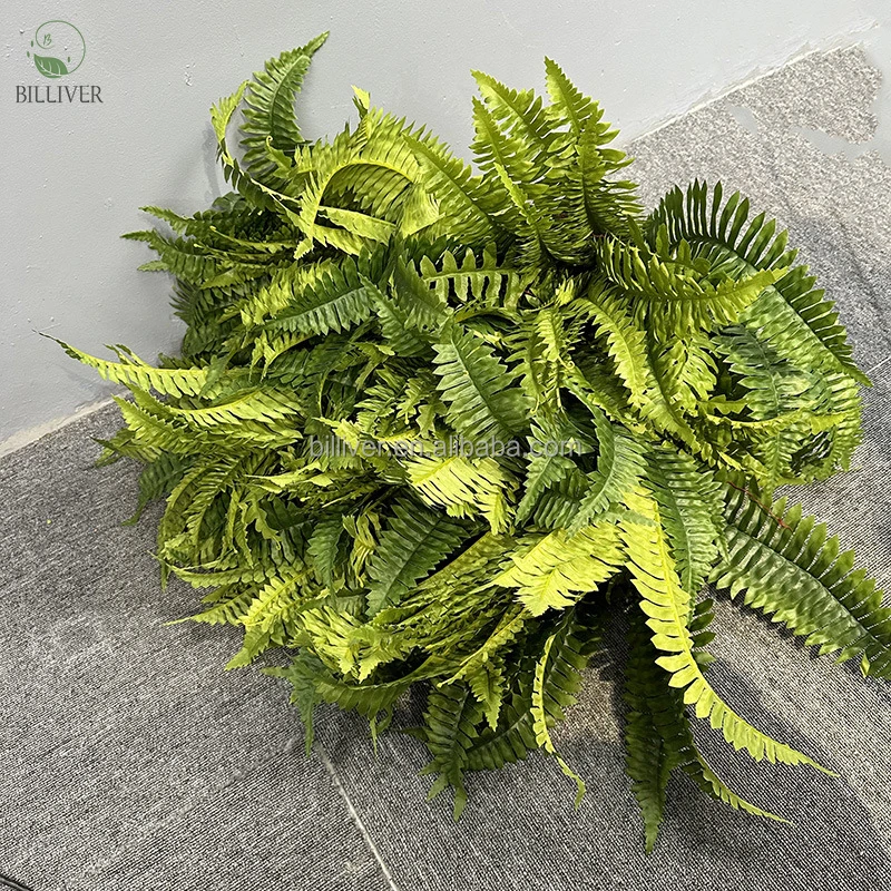 Simulation Boston Fern Bush persian grass for Decorating home vine fern Faux Greenery leave artificial plants for decoration