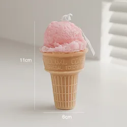 Home Fragrance Ice Cone Aromatherapy Candle Wholesale Handmade Soy Wax Gift Fragrance Sweet Dessert Candles Birthday Box YC