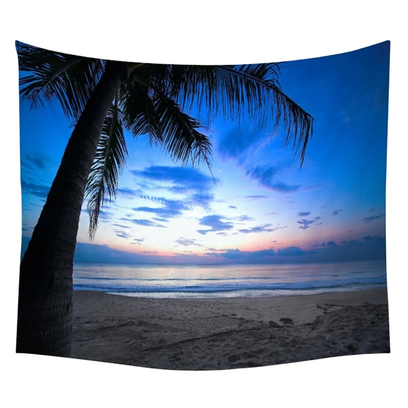 Factory Outlet Beach Starfish Shell Small Fishing Tapestry European Modern Print Living Room Kitchen Background Wall Blanket