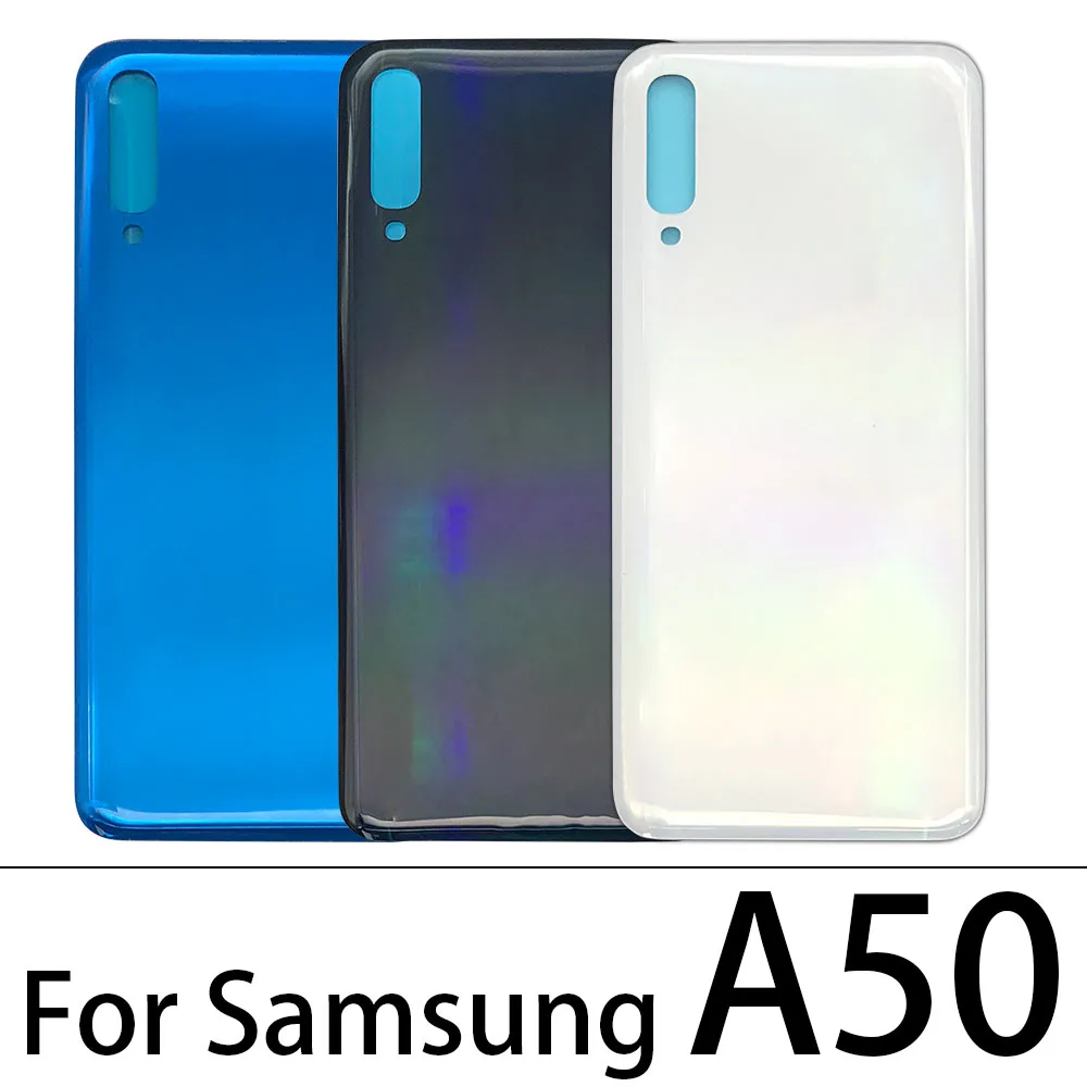 Задняя крышка батарейного отсека телефона для Samsung Galaxy A40 A50 A70 A80 сменная Крышка edge задний стеклянный