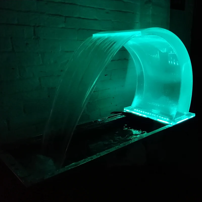 Colorfalls Lighted Waterfalls Weir Water Fountain Indoor led Waterfall Curtain