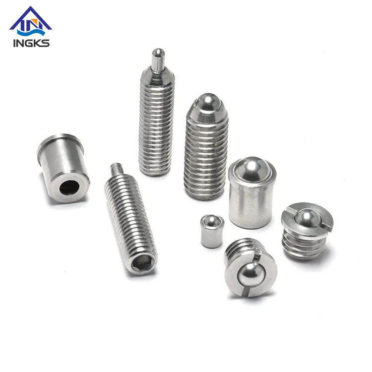 High Quality Steel Stainless Steel Customized Hex Slotted Socket Spring Ball Point Screw Plunger