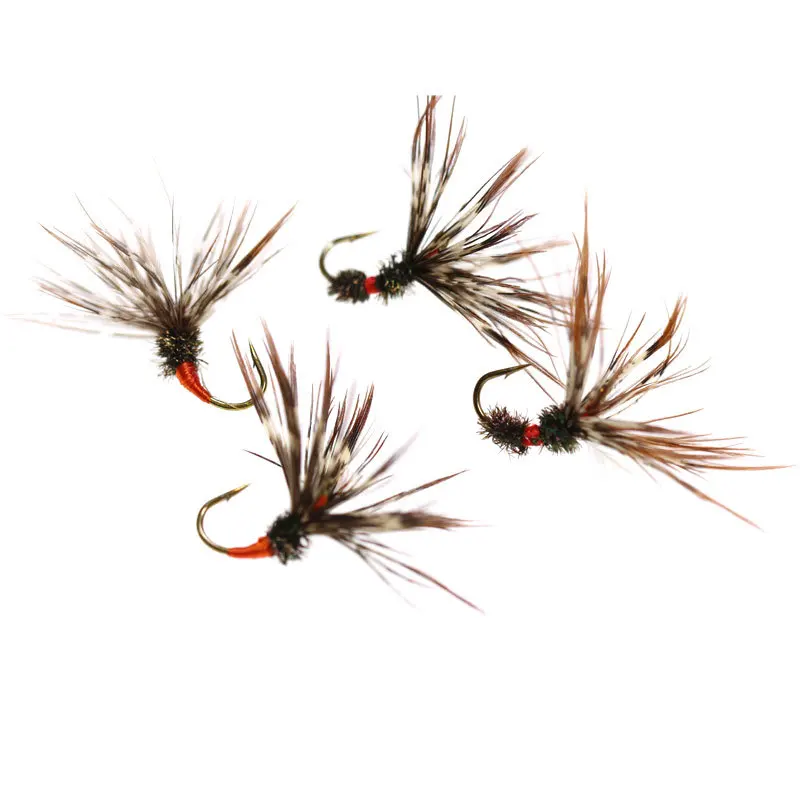 Fly Fishing Lures Insect Dry Floating With Fly Fishing Hook Artificial Hard Bait Trout Dry Fly Set Fishing Tackle