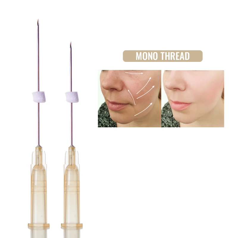 Beauty skin care absorbable sutures 25mm mono lift vline face nose blunt cannula pdo thread