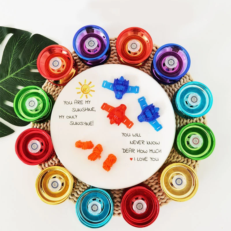 Оптовая продажа детские игрушки из сплава Yo-yo градиентные Цветные Игрушки для разных