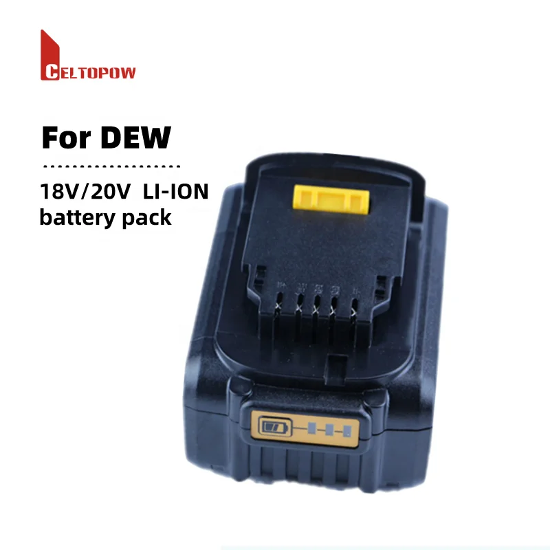 18V/20V Max Tool Battery Cordless Drill DCB200 DCB201 DCB204 DCB205 for Dewalt Li-ion Battery Case