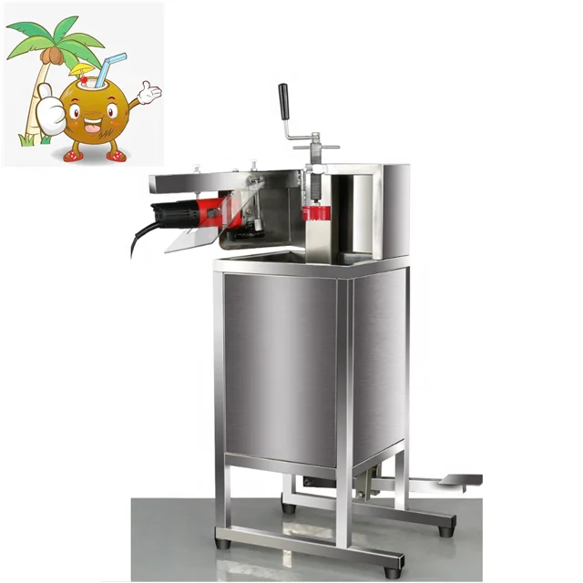old coconut coconut peel cutting open machine for cooking soup