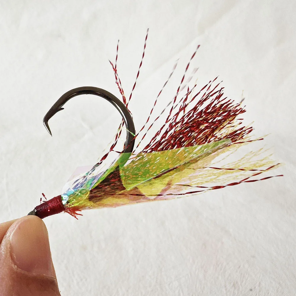 Alpha Fishing Hook Flasher Rigs1/0-10/0 Circle Hooks Rig Fishing Flashers Lure Saltwater Sabiki Rigs