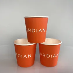 Индивидуальные чашки для холодного кофе с одной стенкой, бумажные чашки с принтом для горячих напитков