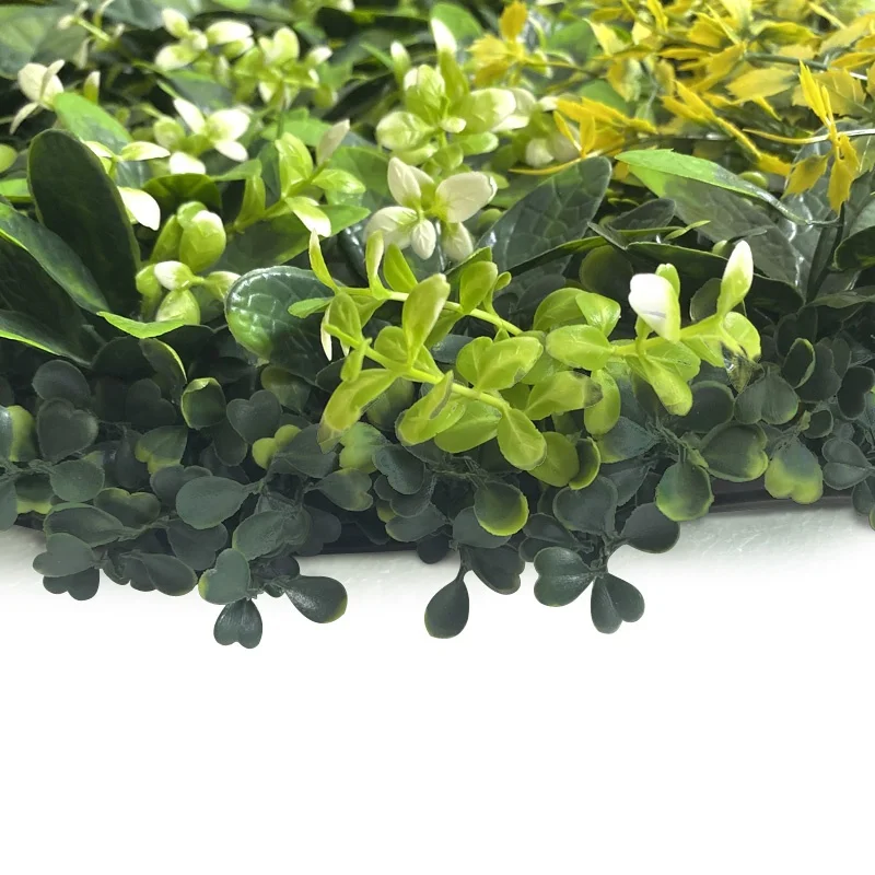 100cm Wall Plants Artificial Europe Easy Green Decoratinve Outdoor Panels Grass Fence Wall Mounted Artificial Plant Wall