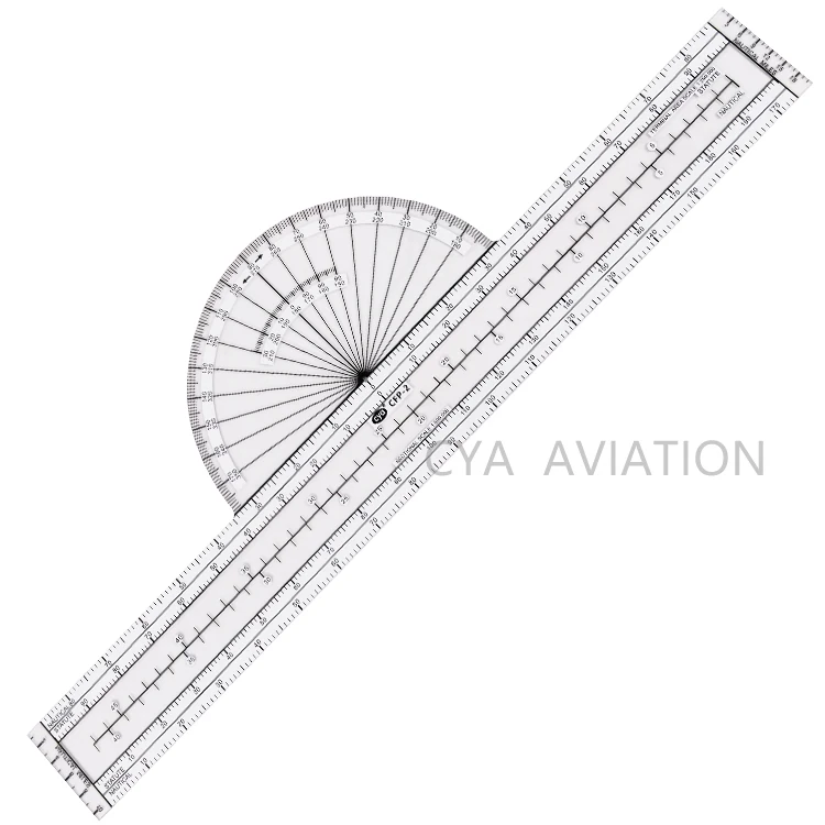 Cya Aviation Fixed Navigation Plotter  for Pilots Student Nautical Miles Azimuth CFP-2
