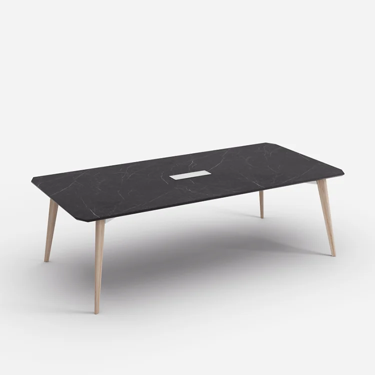 Прямоугольный длинный рабочий стол современный для конференц-зала дизайнерский офисный конференций