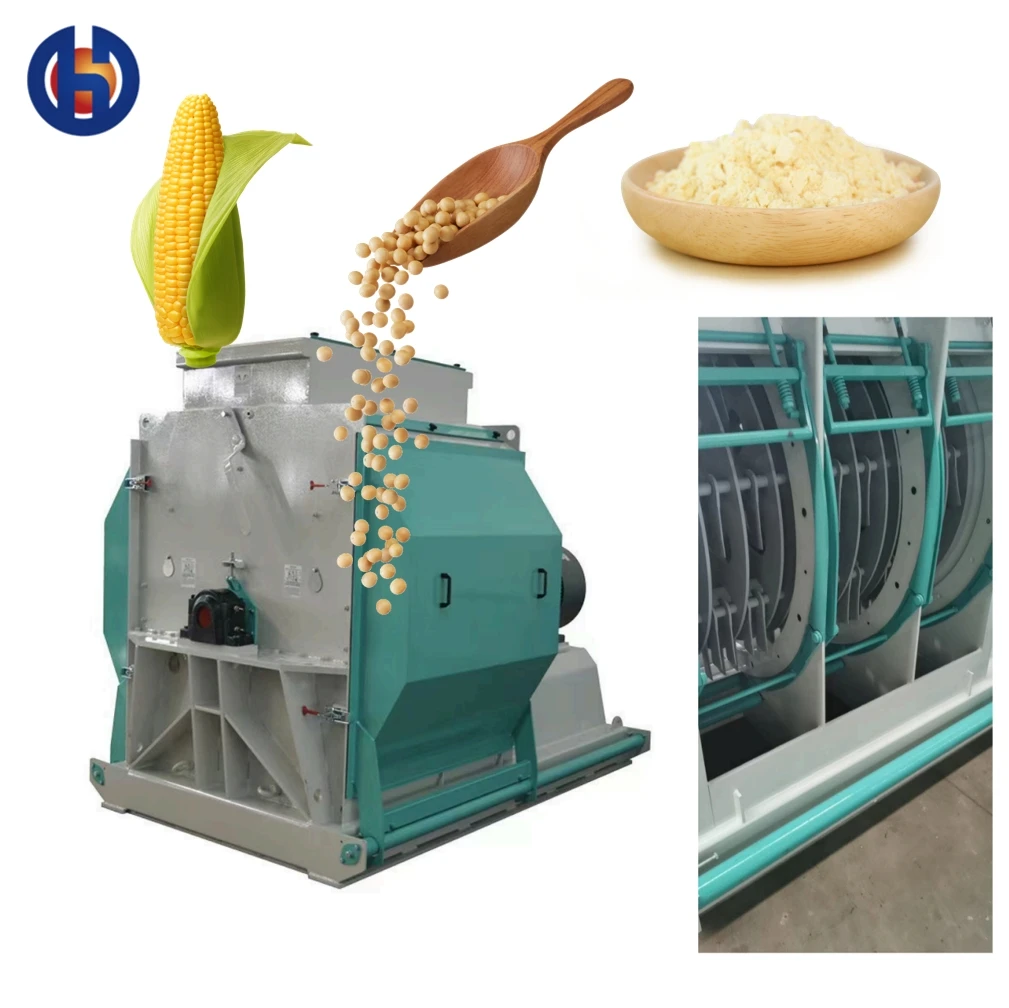 Corn Stalk Crusher/Rice Husk Grinder/Wheat Hammer Mill/Peanut Crushing Machine