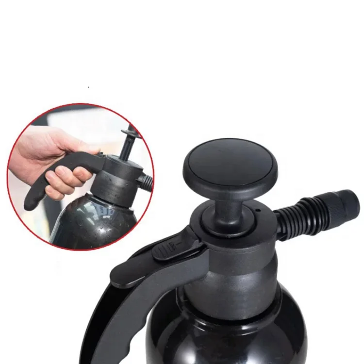2L Car Washing Pressure Spray Bottle Hand Pressurized Foam Sprayer High Pressure Cleaner Car Washing Accessories Clearly Bottle