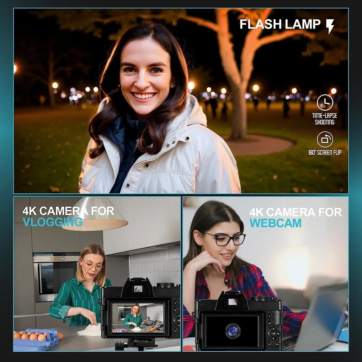 NBD professional Photo Camcorders 16x digital zoom 4k HD CMOS  lightweight portable original Digital Cameras