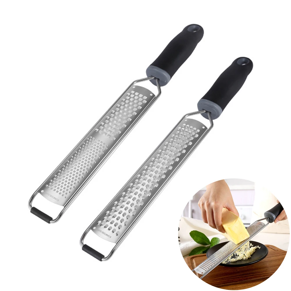 Kitchen Slicer Cheese Grater Zester Lemon Hand grater Lemon Zester & Cheese Grater with Non-Slip Grip Handle