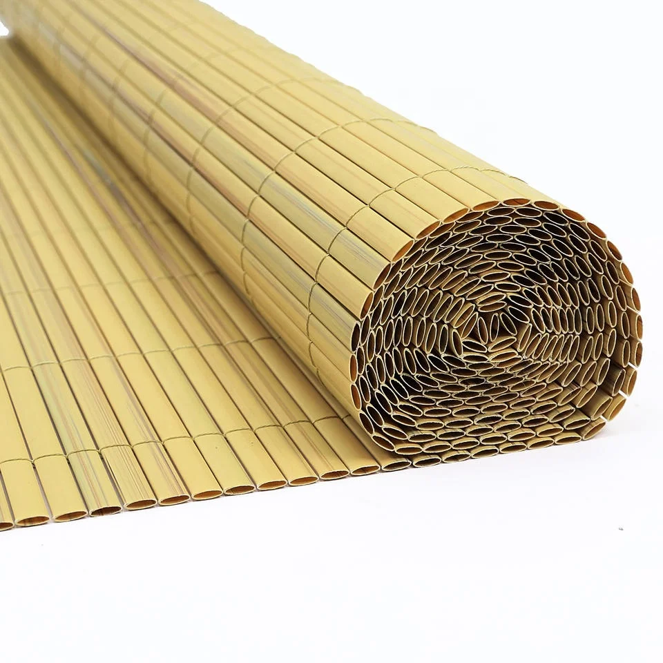 Recinzione oscurante incannuciate in double face PVC bamboo fencescreen green durable Garden border patio privacy balcony pool