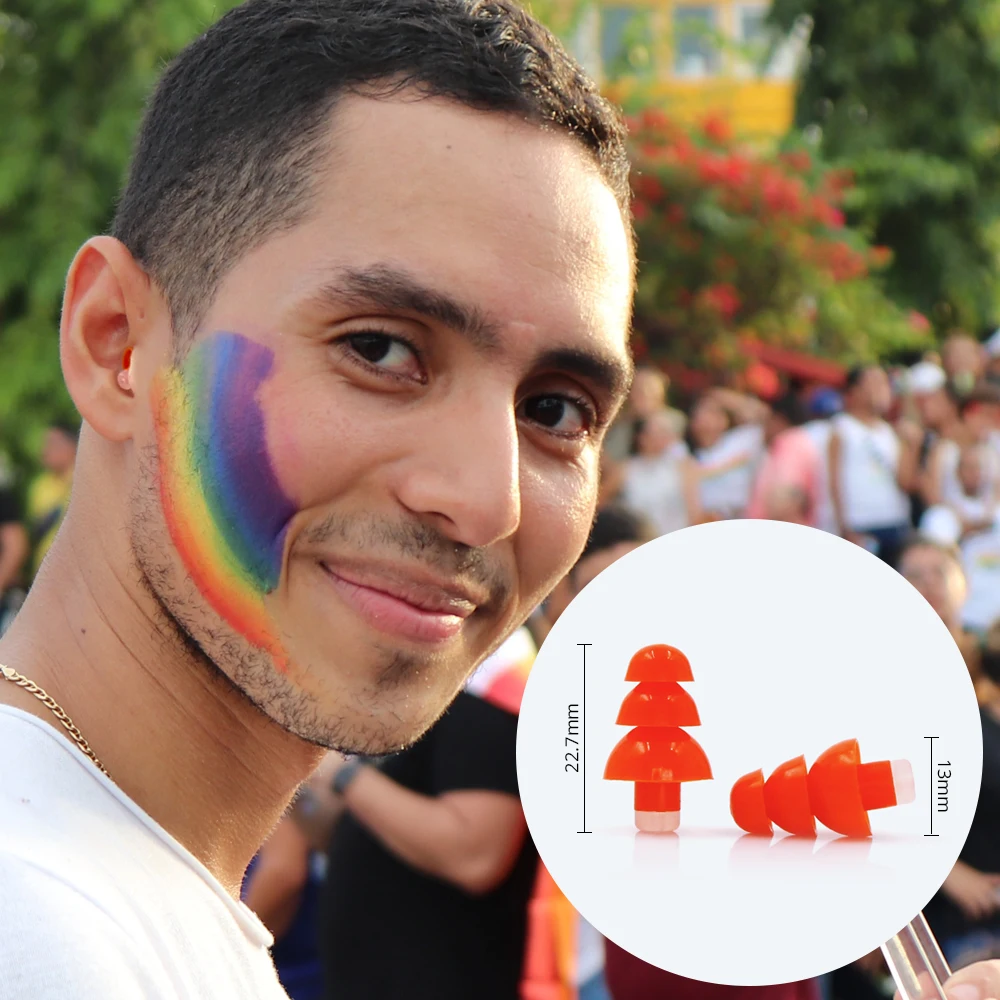 Filter Music Soundproof Silicon Sleeping Earplugs with Metal Tube