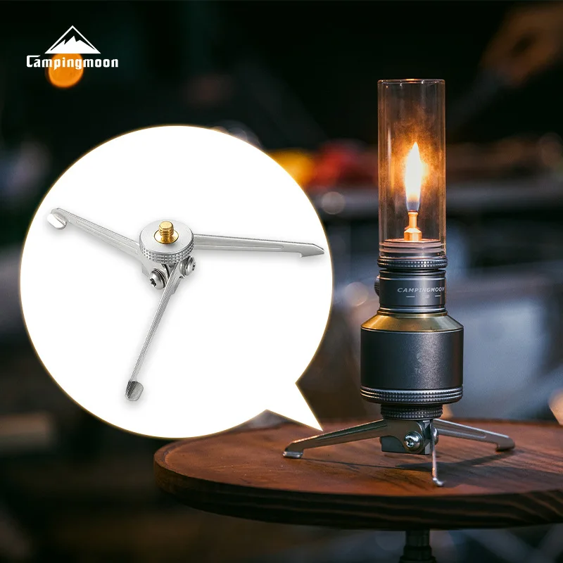 Stainless steel portable bracket camping light bracket outdoor foldable aluminum gas tank bracket