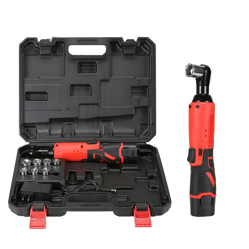 90 Degree Angle Electric Charging Truss Lithium Torque Ratchet Wrench Industrial/DIY Grade 12V Li-Ion Battery Power Wrenches